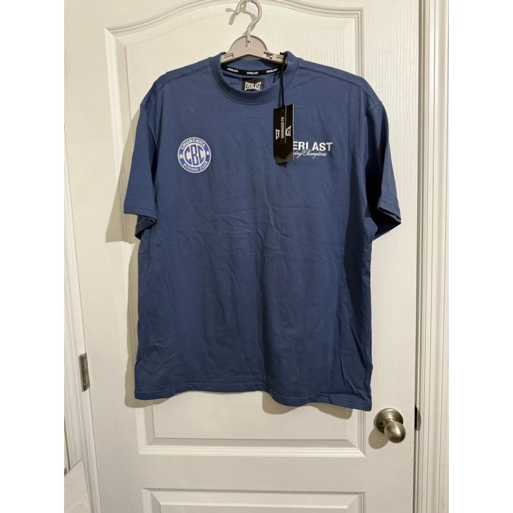 Men's Everlast Blue Short Sleeve Training Club Tee M